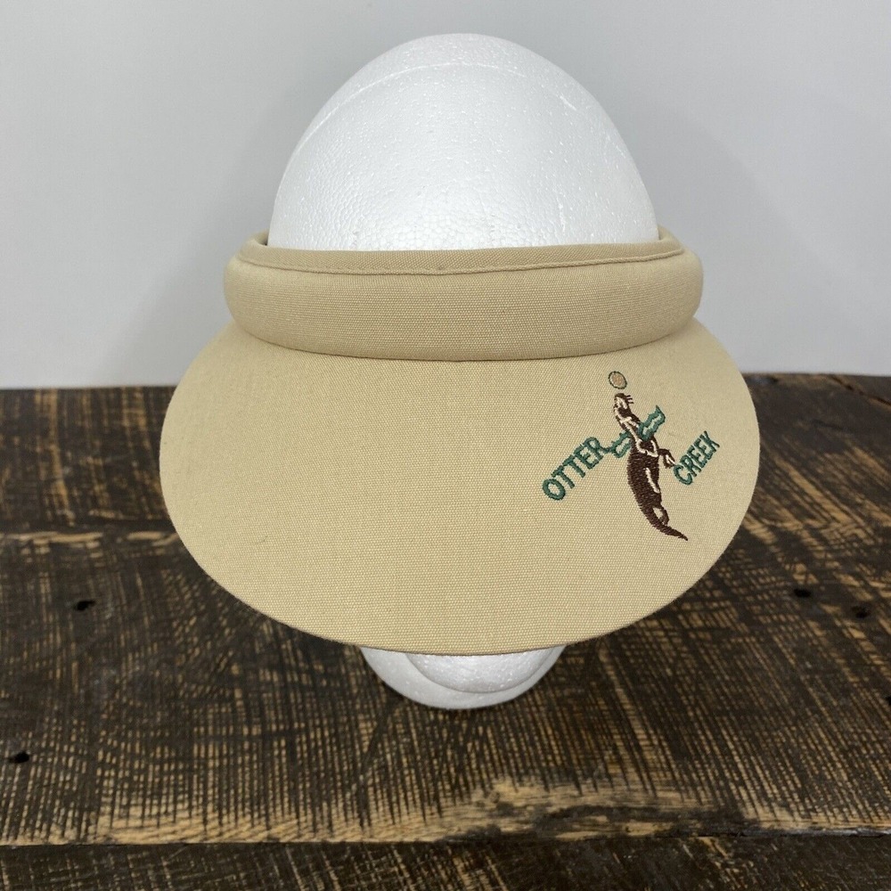 Texace Otter Creek Golf Course Women's Reversible Beige & Tartan Plaid Visor New - Picture 13 of 16